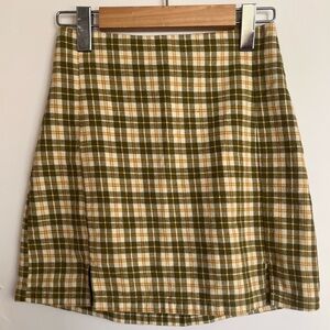 Brandy Melville/ John Galt Plaid Mini Skirt XS
